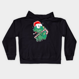 Christmas dino Kids Hoodie